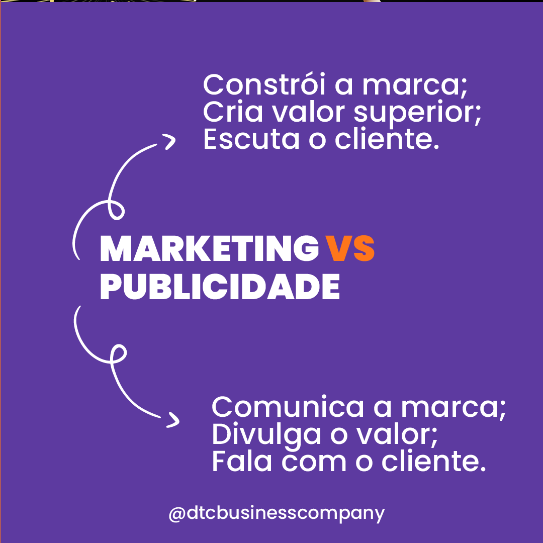 Diferenças marketing e publicidade